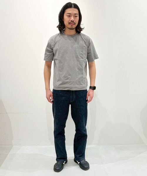 Grand PARK（グランドパーク）の「ドライアクティブ ポケットTシャツ（Tシャツ/カットソー・メンズ・オフホワイト/グレー/ブラック・L/M）」の21枚目の写真