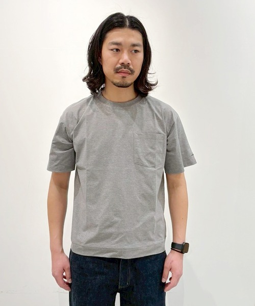 Grand PARK（グランドパーク）の「ドライアクティブ ポケットTシャツ（Tシャツ/カットソー・メンズ・オフホワイト/グレー/ブラック・L/M）」の22枚目の写真