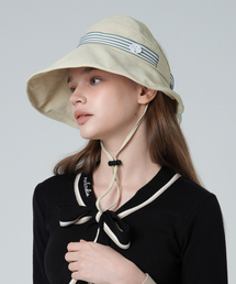 MONBIRDIE GOLF（モンバーディーゴルフ）の「UV遮断リボンバケットハット カーキ（ハット）」