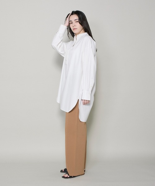 I.T.'S international(イッツインターナショナル)の「ニットセミワイドパンツ(その他パンツ・レディース・ブラック/キャメル・フリー)」の4枚目の写真
