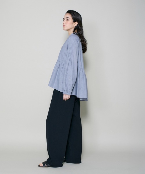 I.T.'S international(イッツインターナショナル)の「ニットセミワイドパンツ(その他パンツ・レディース・ブラック/キャメル・フリー)」の8枚目の写真