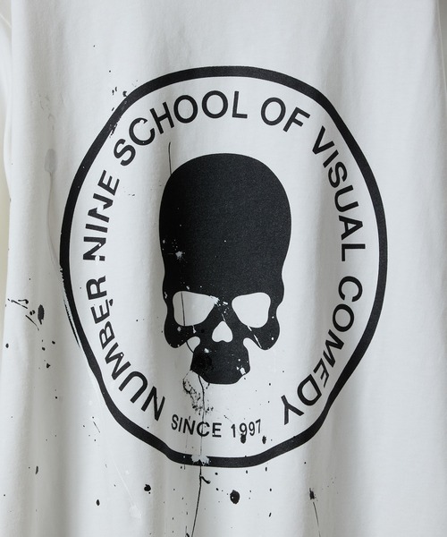 HAND PAINTED SCHOOL OF VISUAL COMEDY PRINTED CLASSIC L/S T-SHIRT