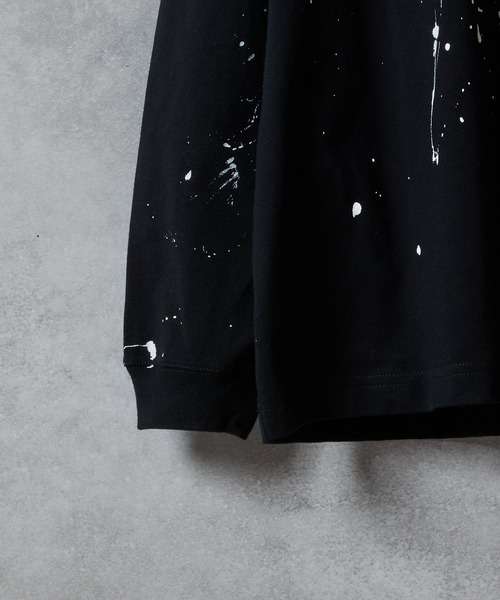 NUMBER (N)INE(ナンバーナイン)の「HAND PAINTED SCHOOL OF VISUAL COMEDY PRINTED CLASSIC L/S T-SHIRT / ハンドペイント スカルモチーフ プリント ロンT(Tシャツ/カットソー・メンズ・ホワイト/ブラック・M/XL/L)」の6枚目の写真