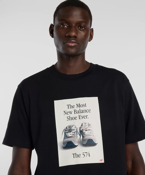NEW BALANCE(ニューバランス)の「new balance/ニューバランス 半袖 Tシャツ 574ADTシャツ MT61B0WF(Tシャツ/カットソー・メンズ・グレー・XL)」の5枚目の写真