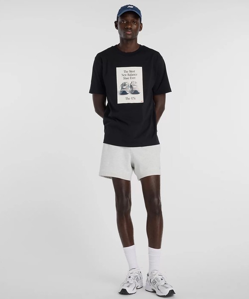 NEW BALANCE(ニューバランス)の「new balance/ニューバランス 半袖 Tシャツ 574ADTシャツ MT61B0WF(Tシャツ/カットソー・メンズ・グレー・XL)」の4枚目の写真
