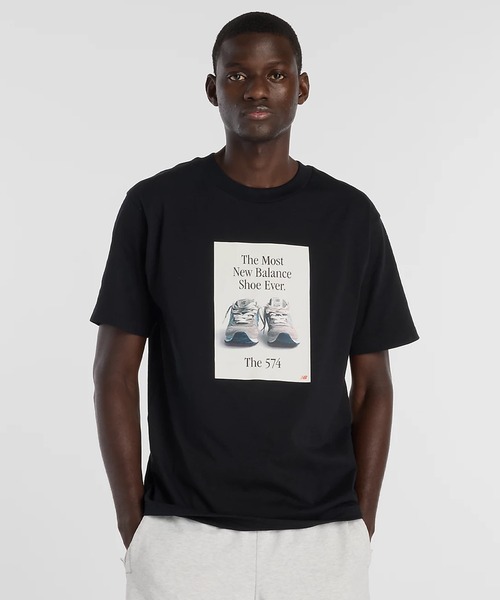 NEW BALANCE(ニューバランス)の「new balance/ニューバランス 半袖 Tシャツ 574ADTシャツ MT61B0WF(Tシャツ/カットソー・メンズ・グレー・XL)」の2枚目の写真