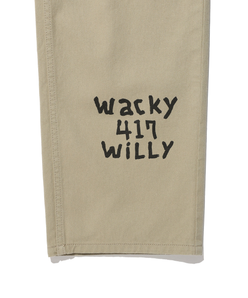 Wacky WiLLy(ワッキーウィリー)の「ストレートグラフィックデニムパンツベージュ(デニムパンツ・レディース・その他・SMALL/MEDIUM/LARGE/X-LARGE)」の8枚目の写真