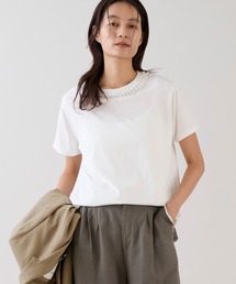marmors | 【marmors】パールTシャツ(Tシャツ/カットソー)
