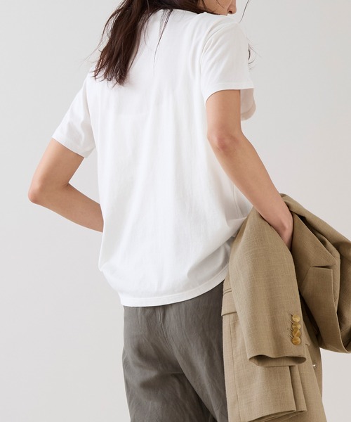 marmors（マルモア）の「【marmors】パールTシャツ（Tシャツ/カットソー・レディース・ホワイト/チャコールグレー・36）」の10枚目の写真