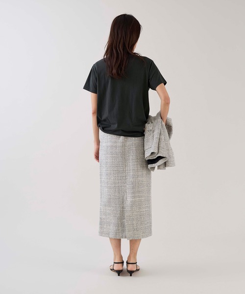 marmors（マルモア）の「【marmors】パールTシャツ（Tシャツ/カットソー・レディース・ホワイト/チャコールグレー・36）」の21枚目の写真