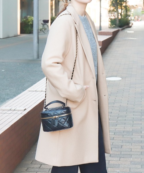 NYLAUS(ナイラス)の「【SG】セミロングチェスターコート ロングコート(チェスターコート・レディース・ベージュ系その他/グレー/ブラック/ブラウン系その他/ネイビー/ホワイト系その他・LL/M/3L/S/L)」の18枚目の写真