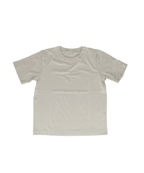 BACKYARD FAMILY(バックヤードファミリー)の「無地USAコットン半袖Tシャツ(Tシャツ/カットソー・レディース・グレイッシュベージュ/オフホワイト・XL/L/M)」の2枚目の写真