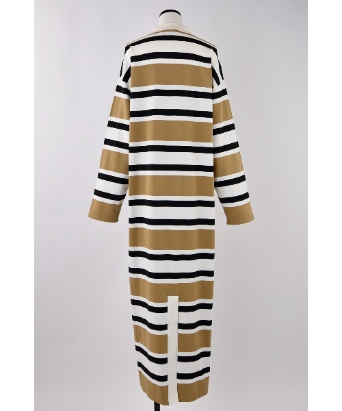 nagonstans（ナゴンスタンス）の「knit polo dress（ワンピース・レディース・ベージュ・MEDIUM）」の3枚目の写真