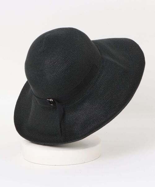 KIJIMA TAKAYUKI（キジマ　タカユキ）の「KIJIMA TAKAYUKI PAPER BRAID BOWLER HAT（ハット・レディース・ライトグレー/ブラック・57/59）」の3枚目の写真