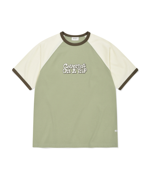 COVERNAT(カバーナット)の「オンアートリップグラフィックリンガーティーシャツセージグリーン(Tシャツ/カットソー・メンズ・その他・SMALL/MEDIUM/LARGE/X-LARGE)」の2枚目の写真
