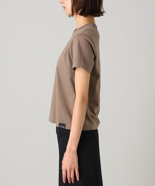 courreges(クレージュ)の「EMBROIDERED T-SHIRT 325JTS217JS0233(Tシャツ/カットソー・レディース・チャコールグレー/ホワイト/ブラウン/イエロー・SMALL)」の6枚目の写真