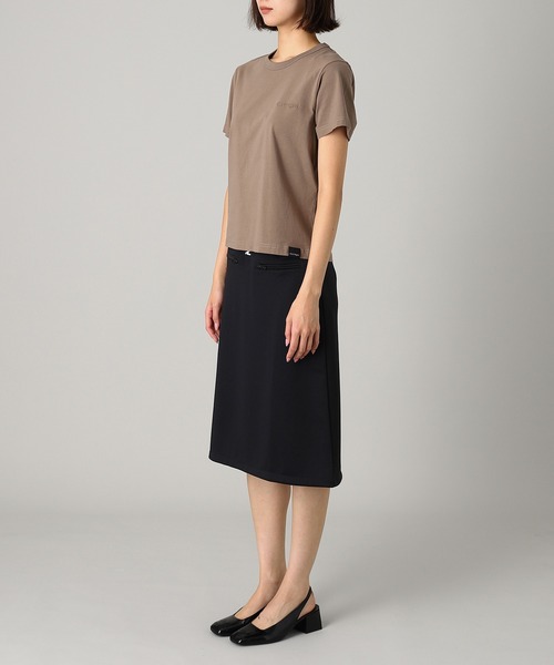 courreges(クレージュ)の「EMBROIDERED T-SHIRT 325JTS217JS0233(Tシャツ/カットソー・レディース・チャコールグレー/ホワイト/ブラウン/イエロー・SMALL)」の9枚目の写真