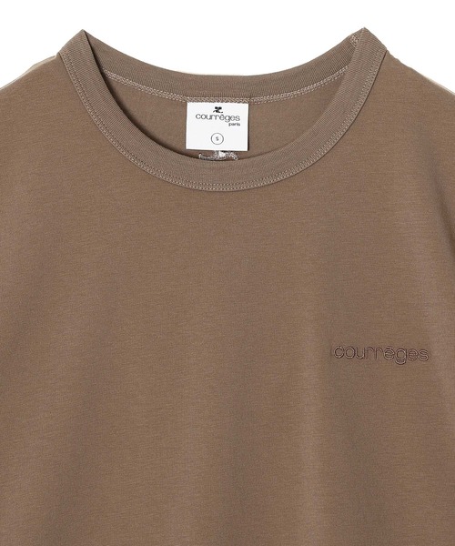 courreges(クレージュ)の「EMBROIDERED T-SHIRT 325JTS217JS0233(Tシャツ/カットソー・レディース・チャコールグレー/ホワイト/ブラウン/イエロー・SMALL)」の13枚目の写真