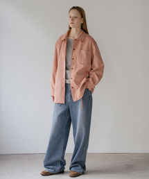 Suede shirts jacket [KNSS05JK10]_Pink