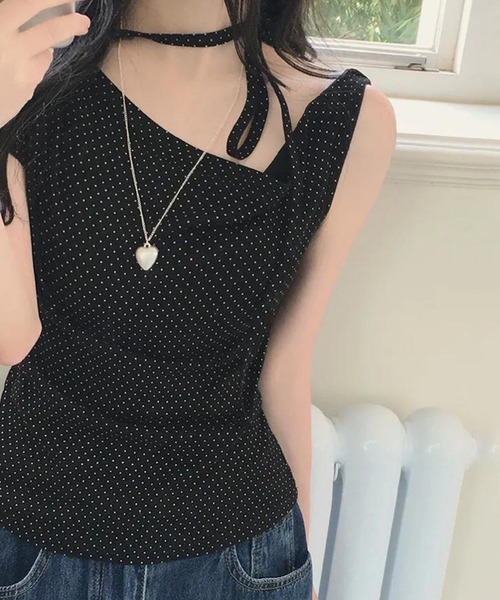lulufa(ルルファ)の「チョーカー付 ドットオフショルTシャツ(Tシャツ/カットソー・レディース・ブラック/ピンク/ホワイト・LARGE/MEDIUM)」の22枚目の写真