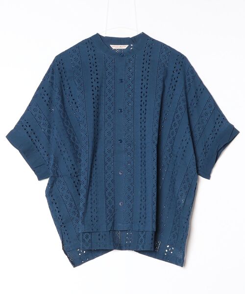 Vincent et Mireille(バンソンエミレイユ)の「VINCENT ET MIREILLE/ヴァンソン エ ミレイユ スリーブレスブラウス SLEEVELESS BLOUSE(シャツ/ブラウス・レディース・ホワイト/ブルー/ブラック・FREE)」の3枚目の写真