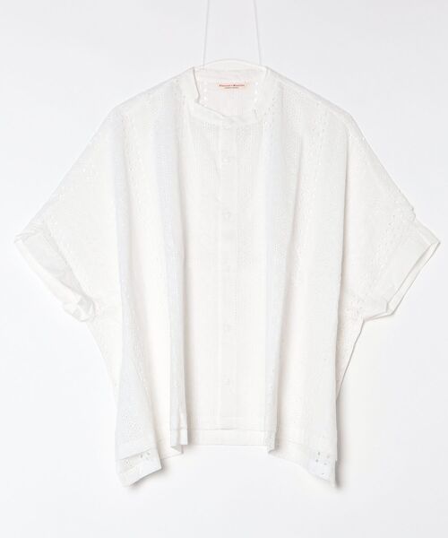 Vincent et Mireille(バンソンエミレイユ)の「VINCENT ET MIREILLE/ヴァンソン エ ミレイユ スリーブレスブラウス SLEEVELESS BLOUSE(シャツ/ブラウス・レディース・ホワイト/ブルー/ブラック・FREE)」の9枚目の写真