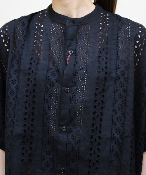 Vincent et Mireille(バンソンエミレイユ)の「VINCENT ET MIREILLE/ヴァンソン エ ミレイユ スリーブレスブラウス SLEEVELESS BLOUSE(シャツ/ブラウス・レディース・ホワイト/ブルー/ブラック・FREE)」の10枚目の写真