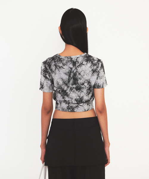 DIAGONAL(ダイアゴナル)の「PRINTING TERRY TEE (black)(Tシャツ/カットソー・レディース・ブラック・FREE)」の3枚目の写真