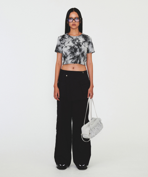 DIAGONAL(ダイアゴナル)の「PRINTING TERRY TEE (black)(Tシャツ/カットソー・レディース・ブラック・FREE)」の4枚目の写真
