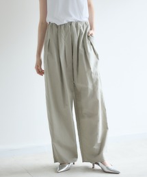 Paradise Picnic | cloche  タックデザイン麻混パンツ(その他パンツ)