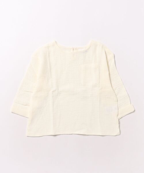 Catchup（ケチャップ）の「【2026SS】ガーゼトップス（シャツ/ブラウス・キッズ・ピンク/グリーン/ホワイト/ブラウン・100㎝/90㎝/130㎝/120㎝/110㎝）」の2枚目の写真