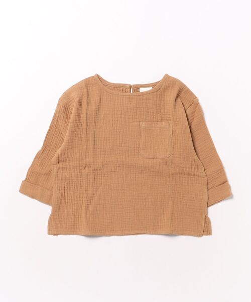 Catchup（ケチャップ）の「【2026SS】ガーゼトップス（シャツ/ブラウス・キッズ・ピンク/グリーン/ホワイト/ブラウン・100㎝/90㎝/130㎝/120㎝/110㎝）」の13枚目の写真