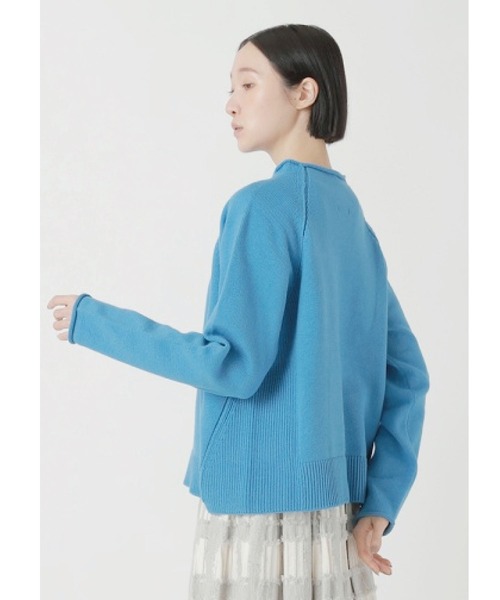 Plantation(プランテーション)の「リリーコットン / S(ニット/セーター・レディース・オフホワイト/ブルー/ネイビー・M size)」の6枚目の写真