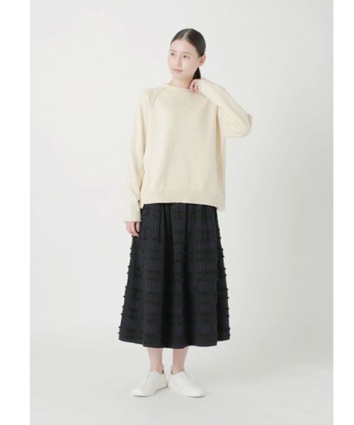 Plantation(プランテーション)の「リリーコットン / S(ニット/セーター・レディース・オフホワイト/ブルー/ネイビー・M size)」の13枚目の写真