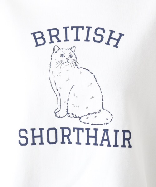 one'sterrace(ワンズテラス)の「ミニ裏毛 プリントカットオフプルオーバー(Tシャツ/カットソー・レディース・ブラック系8/グレー系4/アイボリー系8・02)」の9枚目の写真