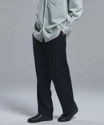 green label relaxing | FINE BASIC トリアセテート ウール  2P ワイド スラックス パンツ W4(スラックス)