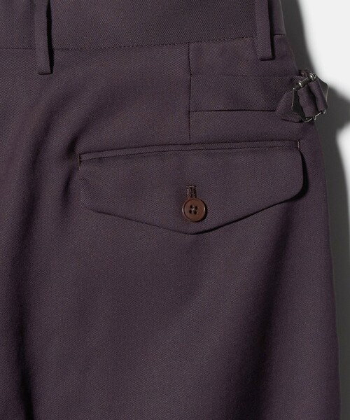 green label relaxing(グリーンレーベルリラクシング)の「FINE BASIC トリアセテート ウール 2P ワイド スラックス パンツ W4(スラックス・メンズ・ネイビー/ダークブラウン・L/M/XL)」の8枚目の写真