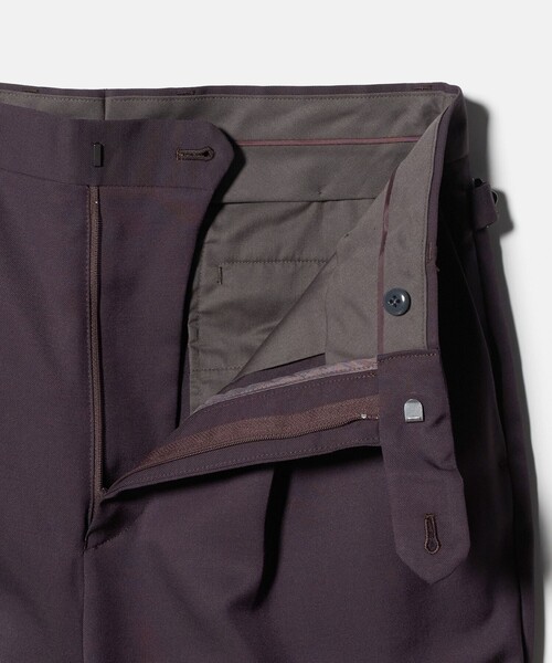 green label relaxing(グリーンレーベルリラクシング)の「FINE BASIC トリアセテート ウール 2P ワイド スラックス パンツ W4(スラックス・メンズ・ネイビー/ダークブラウン・L/M/XL)」の10枚目の写真