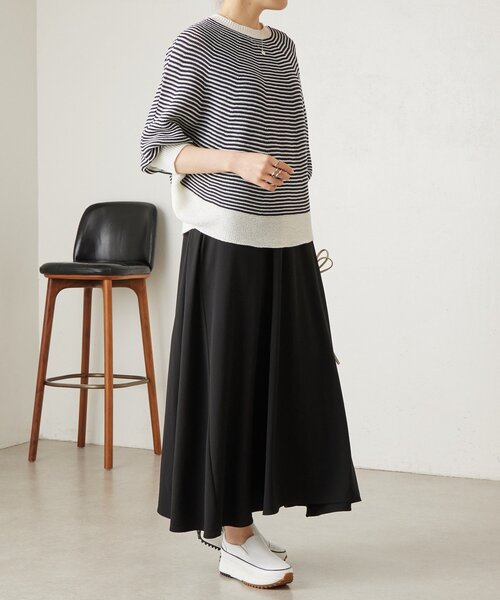 LIVETART(リヴェタート)の「ストレッチジョーゼットマキシワンピ(ワンピース・レディース・ブラック・1/0)」の16枚目の写真