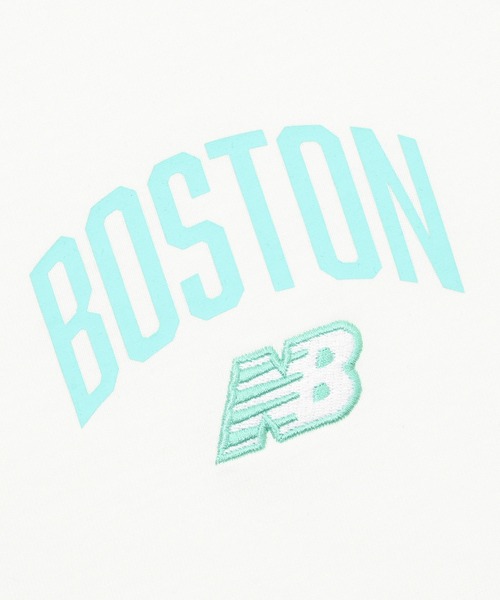 NEW BALANCE（ニューバランス）の「エンブロイダリードNBショートスリーブ（Tシャツ/カットソー・レディース・ミント/パープル/オフホワイト/ブラック・SMALL/MEDIUM/LARGE/X-LARGE）」の9枚目の写真