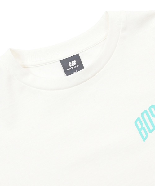 NEW BALANCE（ニューバランス）の「エンブロイダリードNBショートスリーブ（Tシャツ/カットソー・レディース・ミント/パープル/オフホワイト/ブラック・SMALL/MEDIUM/LARGE/X-LARGE）」の10枚目の写真