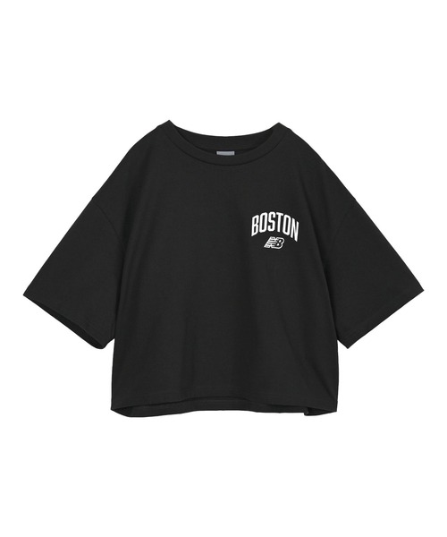 NEW BALANCE（ニューバランス）の「エンブロイダリードNBショートスリーブ（Tシャツ/カットソー・レディース・ミント/パープル/オフホワイト/ブラック・SMALL/MEDIUM/LARGE/X-LARGE）」の17枚目の写真