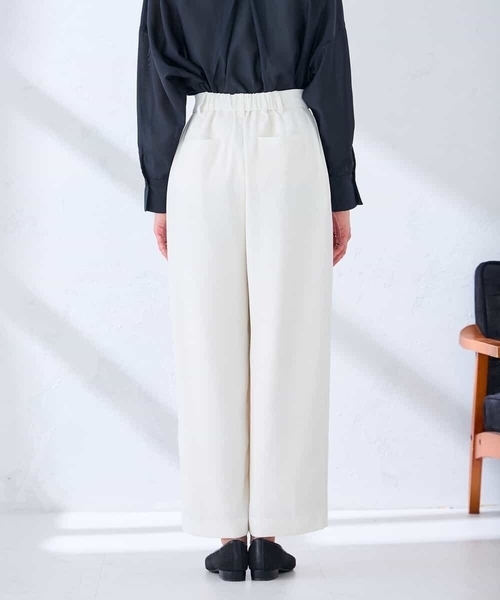 a.v.v(アーヴェヴェ)の「【洗える】ラップ風ワイドパンツ(その他パンツ・レディース・アイボリー・36/38)」の13枚目の写真