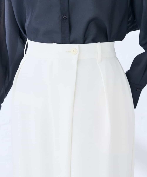 a.v.v(アーヴェヴェ)の「【洗える】ラップ風ワイドパンツ(その他パンツ・レディース・アイボリー・36/38)」の14枚目の写真