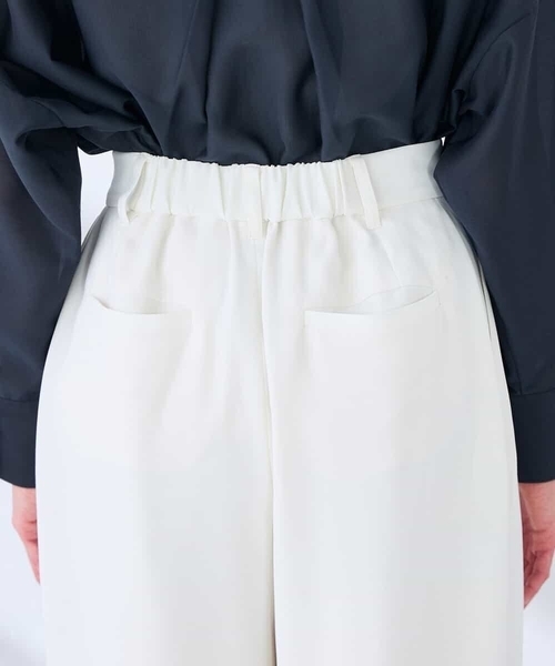 a.v.v(アーヴェヴェ)の「【洗える】ラップ風ワイドパンツ(その他パンツ・レディース・アイボリー・36/38)」の15枚目の写真
