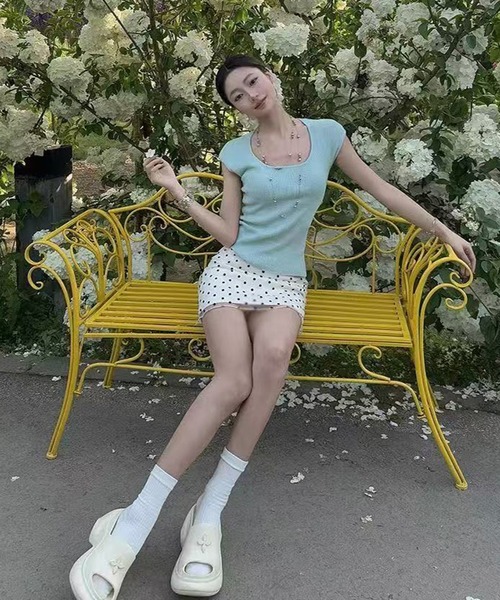 AsheKsha(アシクシャ)の「タイトスカート(ヒップラインスカート)(スカート・レディース・ベージュ・M)」の5枚目の写真