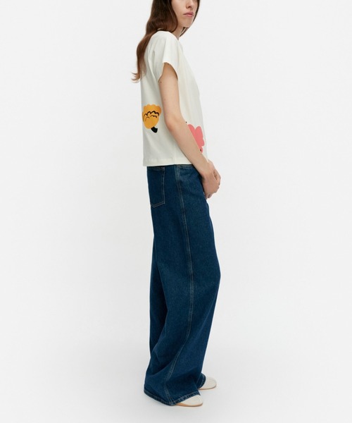 marimekko（マリメッコ）の「Kukasta Kukkaan / T-shirt（Tシャツ/カットソー・レディース・ホワイト・LARGE/MEDIUM/SMALL/X-SMALL）」の2枚目の写真