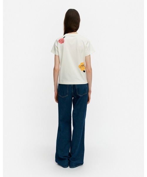 marimekko（マリメッコ）の「Kukasta Kukkaan / T-shirt（Tシャツ/カットソー・レディース・ホワイト・LARGE/MEDIUM/SMALL/X-SMALL）」の3枚目の写真