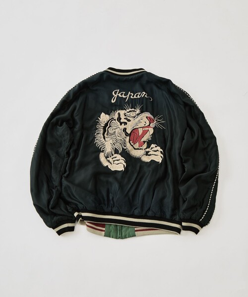 TAILOR TOYO（テーラートウヨウ）の「【TAILOR TOYO/東洋テーラー】ACETATE SUKA AGING MODEL TIGER HEAD（スカジャン・メンズ・ブラック・XXL/XL/L）」の9枚目の写真