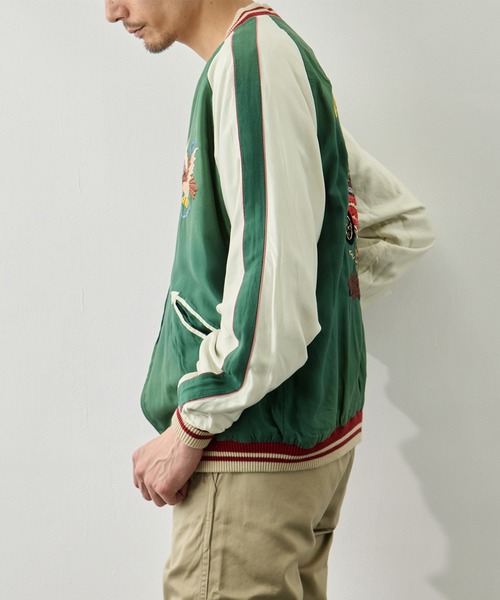 TAILOR TOYO（テーラートウヨウ）の「【TAILOR TOYO/東洋テーラー】ACETATE SUKA AGING MODEL TIGER HEAD（スカジャン・メンズ・ブラック・XXL/XL/L）」の11枚目の写真
